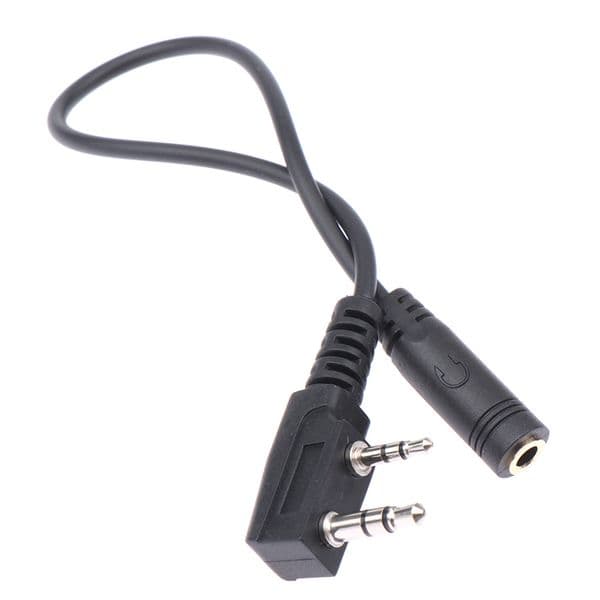 2 Pin K1 To 3.5MM Female Audio Phone Earphone Transfer Cable For Kenwood TYT For Baofeng UV5R 888S Walkie Talkie Headset Adapter