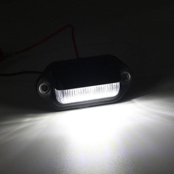 License Number Plate Lights Taillight Cargo Trunk Courtesy Tag Step Lamp Bulbs White Car Truck SUV RV Trailer Van Boat
