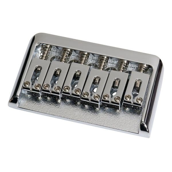 Guitar Hardtail Bridge Saddle Metal Alloy Hardtail Bridge For ST/TL 6 String Guitar Fixed Hard Tail