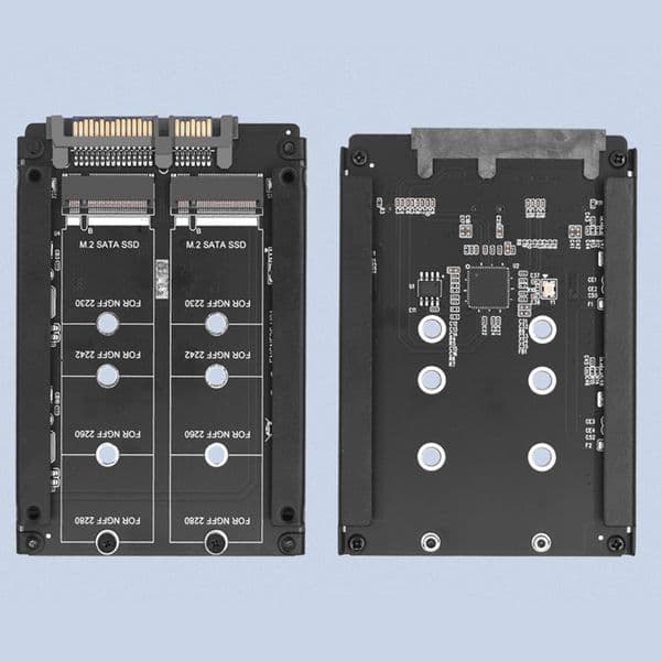 M2 NGFF To SATA Adapter 2.5 Inch Hard Disk Adapter Board SATA3.0 6Gbps Converter Card B+M Key Support 2230 2242 2260 2280 M2 SSD