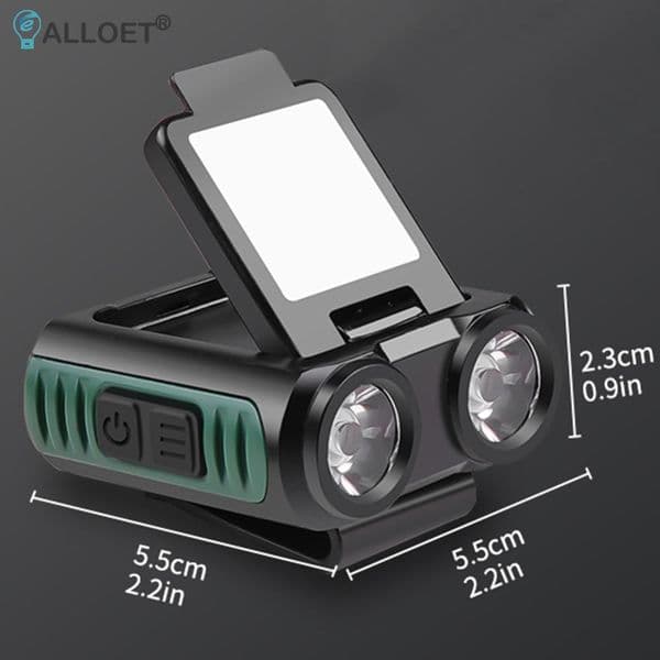 LED Handwave Sensor 3-4 Hours Hat Clip Headlamp Dimming Mode Head Torch Head Flashlight Headlamp Flashlight for Outdoor Activity