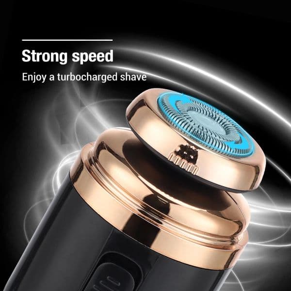 Electric Mini Travel Shaver for Men-Pocket Size Washable Razor-Mens 2 in 1 Capsule Shaver Nose Hair Trimmer Man's Travel Razor