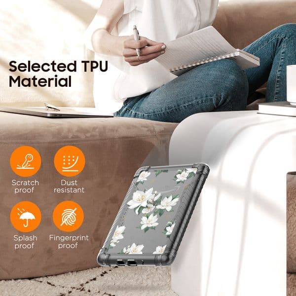 Case for 6" ALL-New Kindle (11th Generation-2022 Release) Ultra Clear Soft Flexible Transparent TPU Skin Bumper Back Cover Shell