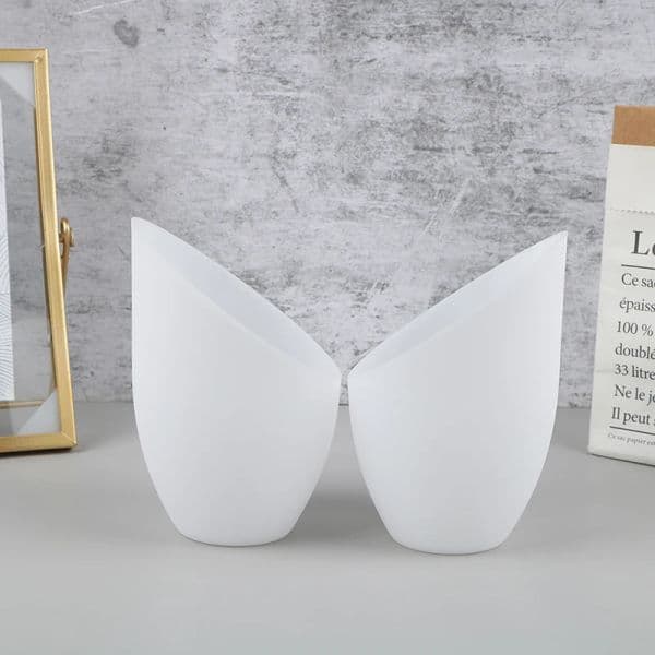 1 PC Plastic Lamp Shade Light Cover Floor Ceiling Decorative White new Horseshoe Cage 2025 Shades Pendant Covers 13X8.5X8.5cm
