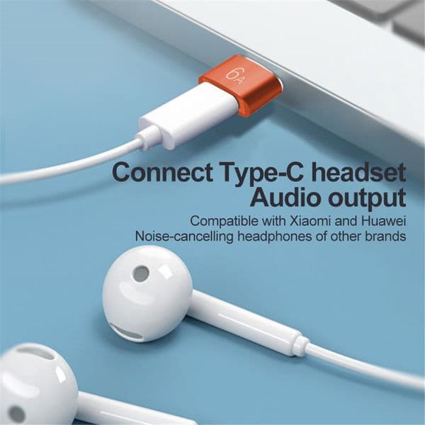 6A USB to Type C Adapter USB USB-C Male to Type-c Female Converter for Macbook for Samsung S20 USB C Connector