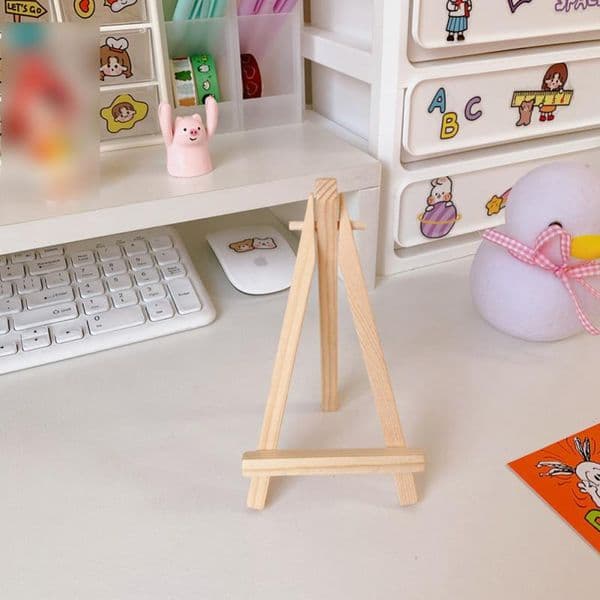 Tablet Stand for IPad Kindle Desktop Adjustable Wooden Holder Mini Easel Tablet Accessories