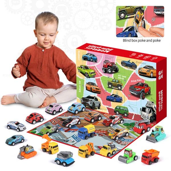 Cars Christmas Advent Calendar Countdown Mystery Box Party Favor Toys Boy Desk Decor Christmas Festival Exquisite Gifts for kids