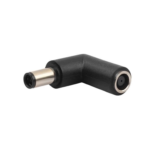7.4mm Female to 7.4mm Male Right Angle Connector Adapter for HP Laptop