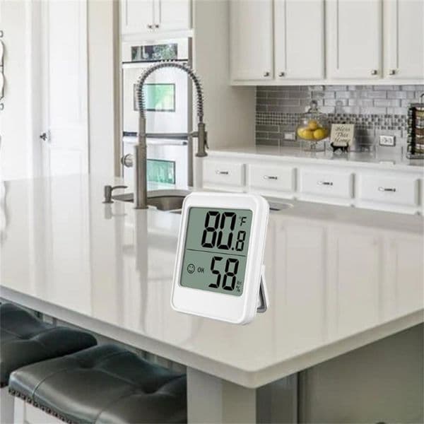 Indoor Digital Temperature Humidity Meter With Stand Magnet Portable House Office Temperature Monitor Thermometer Hygrometer