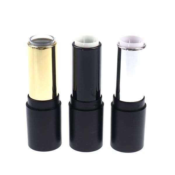 1Pc Plastic Round Refillable Empty 12.1mm Lipstick Tube Lip Balm Container Lipstick Shell Packaging Cosmetics Beauty Tools