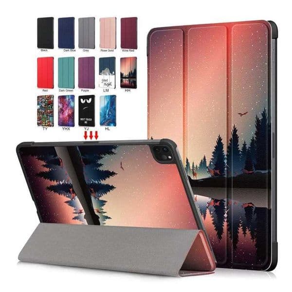 IPad Air 11 2024 Cover M2 Magnetic Folding PU Leather Hard Back Coque Suitable for iPad Pro 11 13 inch Air 13 2024 Tablet Case M241115