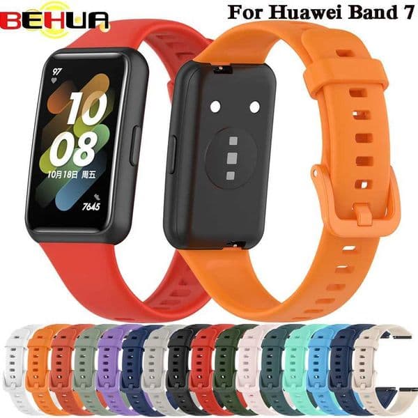 New Arrival BEHUA Silicone Wah Strap Honor 7 Band 7 Smart Wah Strap Replacement Sports Bracelet Accessories Correa Z241115
