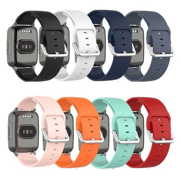 20mm silicone strap for replacing Haylou Solar LS01 ID205 Willf IP68 smart Wah wristband M241115