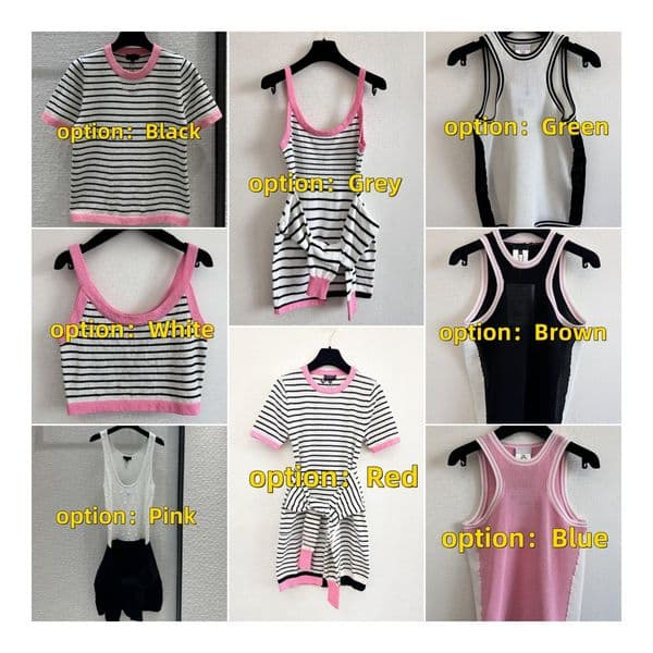 Women Tanks cotton-blend tank tops letters Designer Skirts Yoga Suit Dress bra Vest Ladies solid Vintage T Shirt Femme
