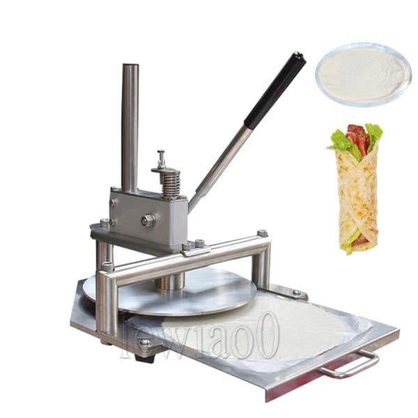 Hand Press 25CM Pizza Dough Pressing Machine Tortilla Making Machine Pancake Maker Machine Roasted Duck Cake Press Machine