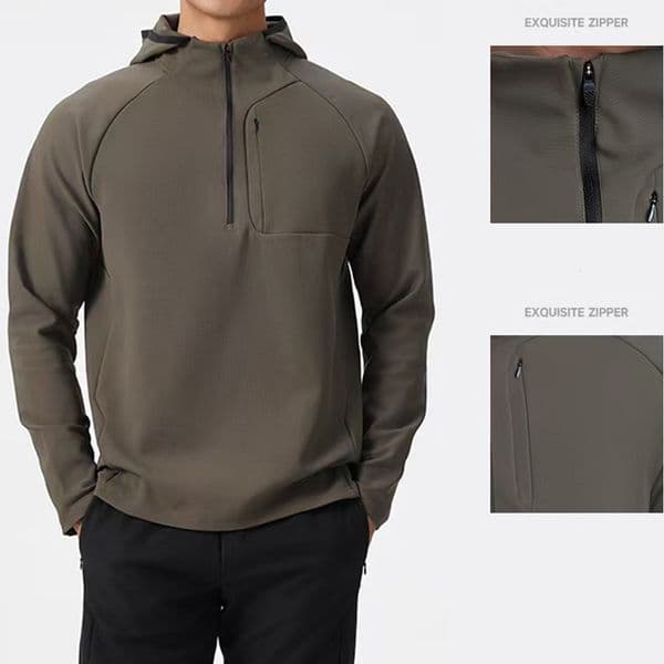 Designer men's jackets fall/winter new business high-end fashion clothes sports casual slim hooded casual coat.