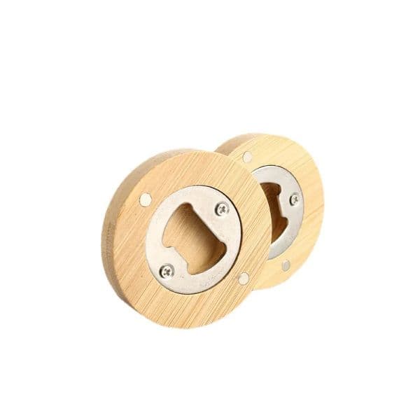 Bamboo Beer Bottle Opener with Magnetic Fridge Magnet for Home Kitchens Bars Parties KDJK2211 LL