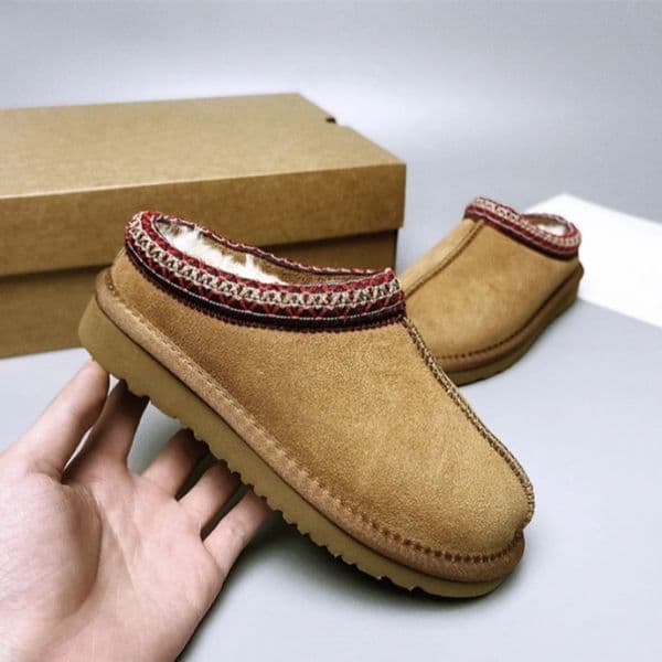 Designer Winter Children Fur Slippers Tasman Girl Boy Baby Snow Ankle Boot Toddler Tazz Classic Kids Mini Luxury Brand Warm Shoe