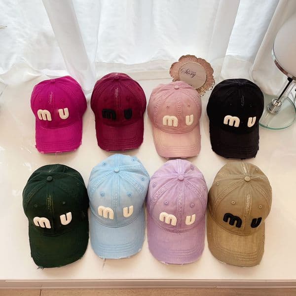 Spring/Summer Baseball Cap Fashion Pretty Designer Hat Hundred Letters Embroidered Solid Color Women's Sunshade Casquette Luxe