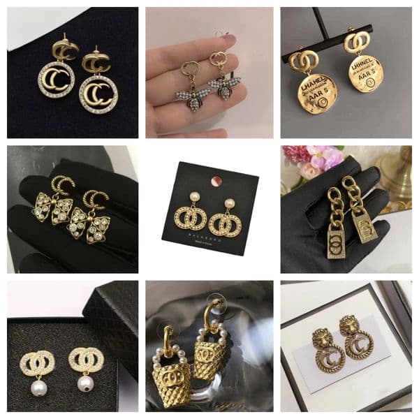 Designers Classic Simple Gold Plated Letter Stud Earrings Pendant Earring For Women High Quality Jewelry Accessory Gifts 20Style