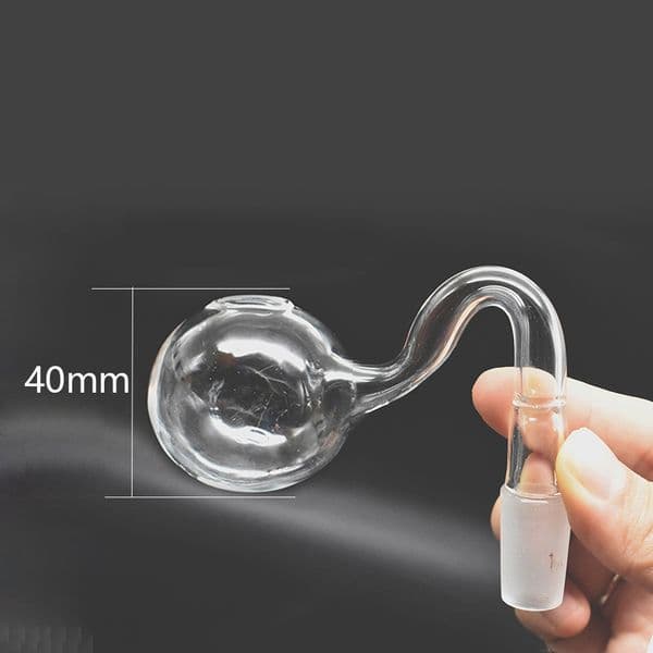 2pcs 40mm Ball 10mm 14mm 18mm Male Female Thick Pyrex Glass Oil Burner Pipe Dry Herb Tobacco Oils Glass Bongs Big Bowls Smoking Pipes Hookah Accessories