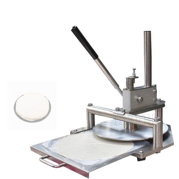 Commercial Hand Pizza Dough Press Machine Manual Dough Flattening Press Machine Adjustable Thickness Dough Press Machine