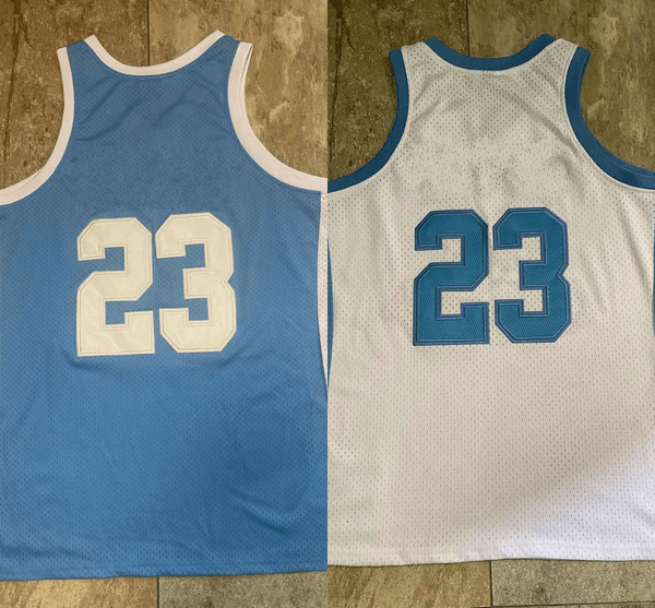 College Blue White Jersey 1983-84 College Basketball Jersey- Thicked Stitched