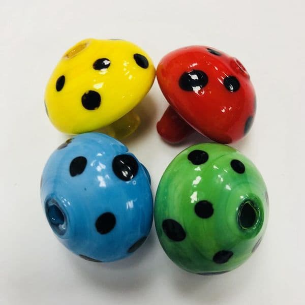 Colorful Mushroom Carb Cap Glass Carb Cap for Quartz Banger Smoking Accessories Color randomly Send