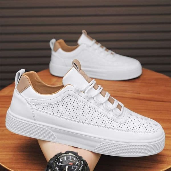 ddmynov Men Platform Sneakers Autumn Fashion Casual Sport Outdoor Breathable Lightweight White Running Women Tennis Shoes
