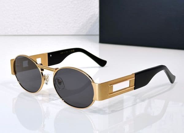 Fashion popular designer mens women sunglasses 2264 classic vintage round frame metal glasses summer avant-garde trend style anti-ultraviolet come with case