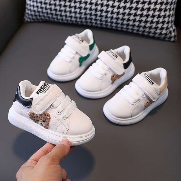 Autumn New Children's Cricket Sports Panda Baby Girl Little White Boys' Casual Shoes 1-6 Years Old F612-22