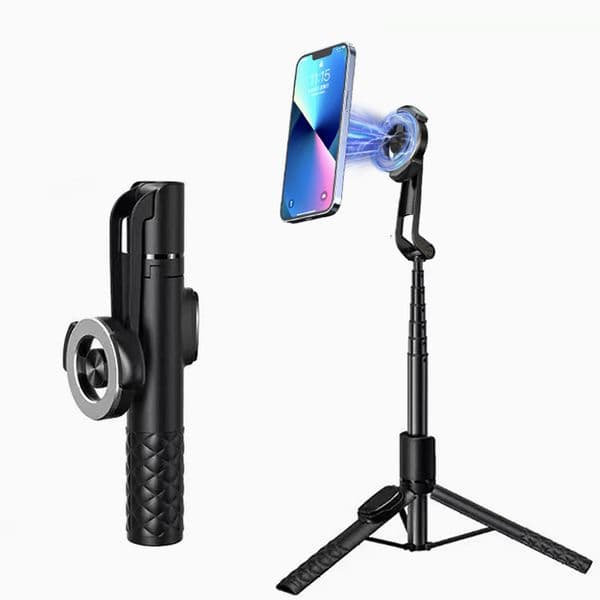 1.24M Wireles Magnetic Portable Selfie Stick Tripod with Remote For Cellphone iPhone 14 13 12 Pro Max For HUAWEI XIAOMI SAMSUNG