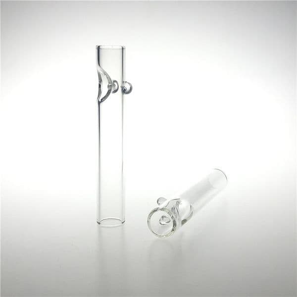 4.3 Inch Glass Smoking Pipe with 18x2mm Thick Pyrex Glass Straw Tube Tobacco Hand Pipes