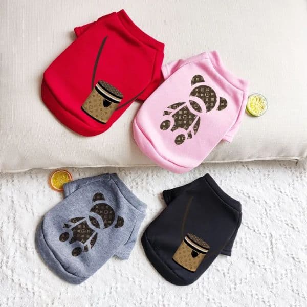 Pet casual sweaters are suitable for pet fashion printed clothing
