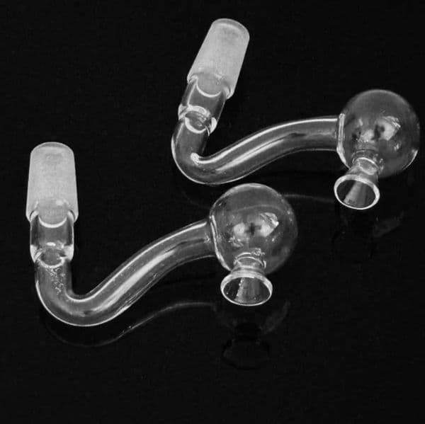 Glass Oil Burner Pipe Smoking Bowl Bubbler Downstem 10mm 14mm 18mm Male Down Stem Bowls Slide for Hookah Bong Wholesale