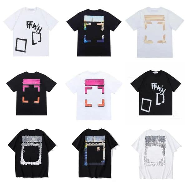 men t shirts white shirt high-quality thick version t-shirt designer clothing loose mens womens cotton tshirt