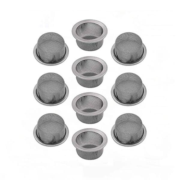 16mm Round Diameter 8mm Height Tobacco Metal Filters Screens Bowl 304 Stainless Steel For Solo Glass Aroma Tube Filter Domed Bowls Crystal Quartz Stone Smoking Pipe