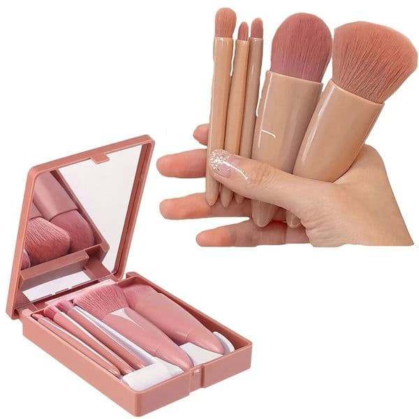 Mini Makeup Brushes Set Mirror Soft Fluffy for Cosmetics Foundation Powder Eyeshadow Kabuki Blending Makeup Brush Beauty Tool 240620