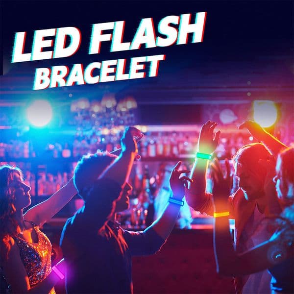 LED Luminous Armband Belt Outdoor Sports Glowing Wrist Strap Night Safety Wristband Lights Glow In The Dark Props Party Supplies