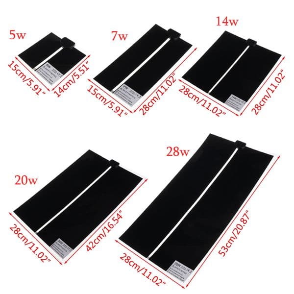 Update 25.6 X11 Reptile Heating Mat 7W For Turtle Snake Lizard Frog Spider Terrarium