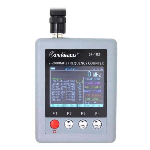 ANYSECU SF-103 Frequency Counter 2MHz-2800MHz CTCSS/DCS Frequency Meter 2Gen For DMR & Analog Portable Two Way Radio Transceiver
