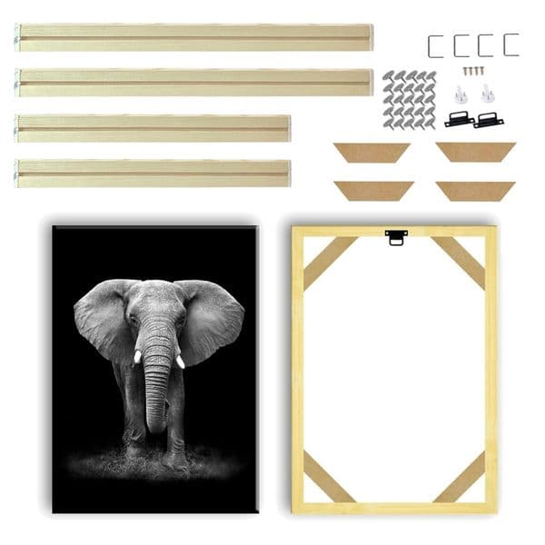 DIY 20x30 30x40 40x50 Wood Photo Frame Picture Frame Wall Art Canvas Paintings Poster Frame Wall Art Wooden Frame Home Decor
