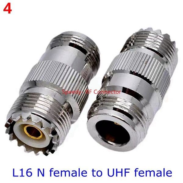 1Pcs SL16 UHF SO239 UHF to BNC N type SMA male female Connector UHF to UHF Right Angle Adapter RF Fast Delivery Copper Brass