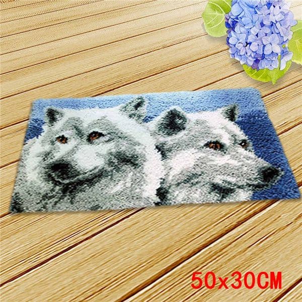 diy latch hook kits rug tapestry kits animal 3d printed canvas accessories crochet tapis needle for carpet embroidery diy carpet