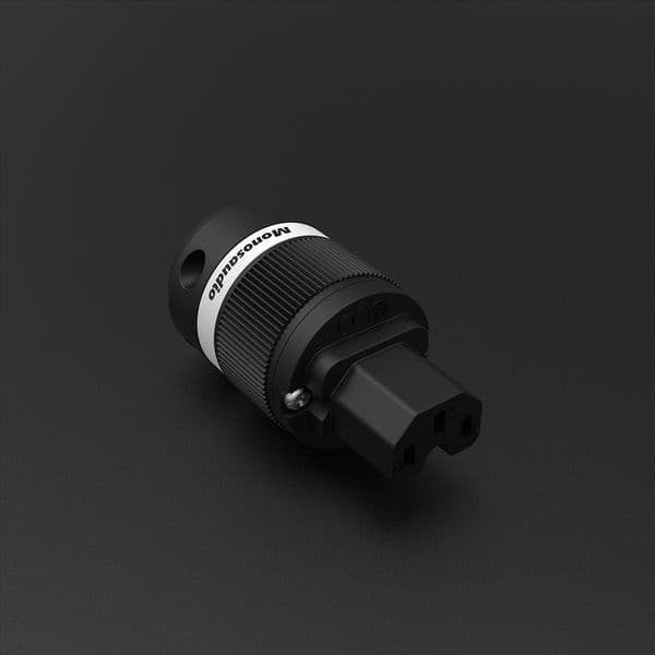 Monosaudio F100G Hifi Pure Copper Schuko Power Cord Cable Plug IEC Female Connector High Quality EU Power Plug Adapter