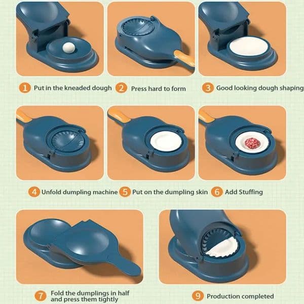 DIY Dumpling Maker 2 In 1 Wrapper 2025 Presser Device Kit Manual Labor-Saving Dumpling Dough Skin Molder hine Kitchen new Gadgets Tool