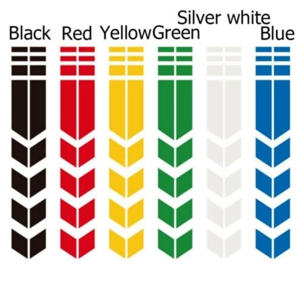 Motorcycle Stripe Arrow Reflective Stickers Safety Warning Fender Paste Waterproof Oilproof Tape Decal