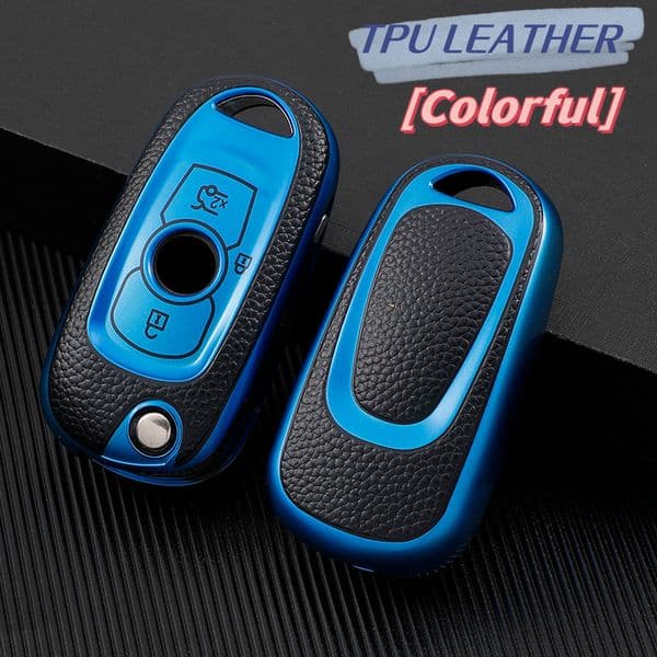TPU Leather 2025 Car Key Case Cover For Opel Vauxhall Astra K Corsa E For Buick Verano ENCORE GX GL6 Folding Keys Shell Accessories
