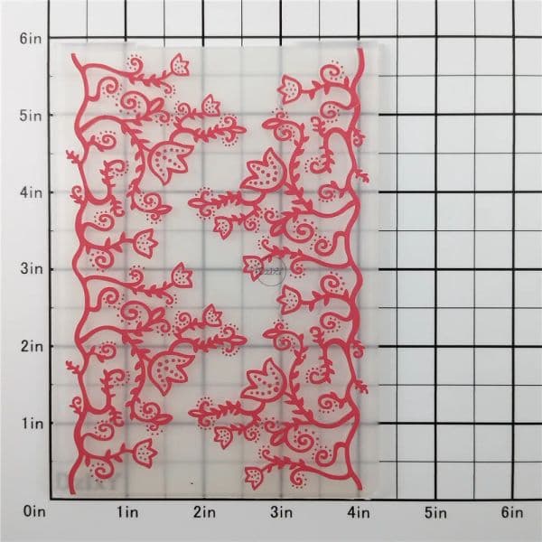 2023 NEW Vine Shaped Flowers Embossing Folders for Scrapbooking Paper Album Cards Making Supplies 3D Plastic Stencils Crafts