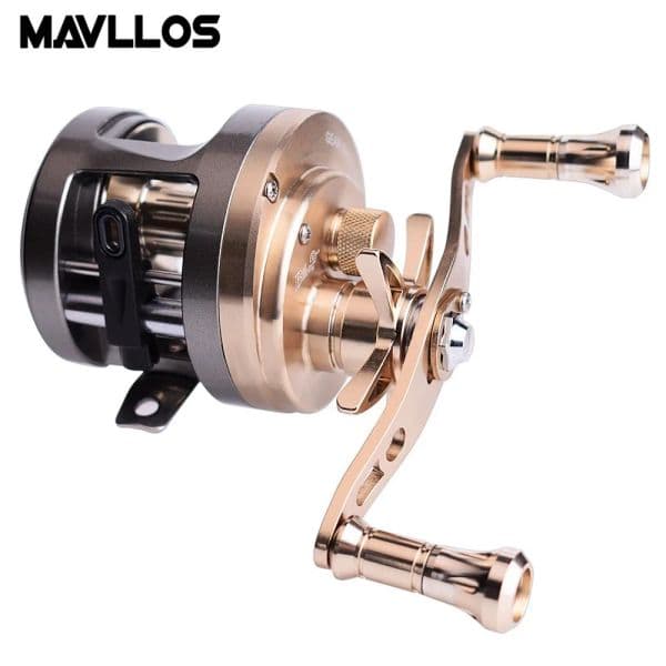 Mavllos Cardiff Baitcasting Reel for Fishing Carp Trout,Brake Force 7kg Left Right Hand Ratio 7.0:1 / 6.0:1 Drum Fishing Reel